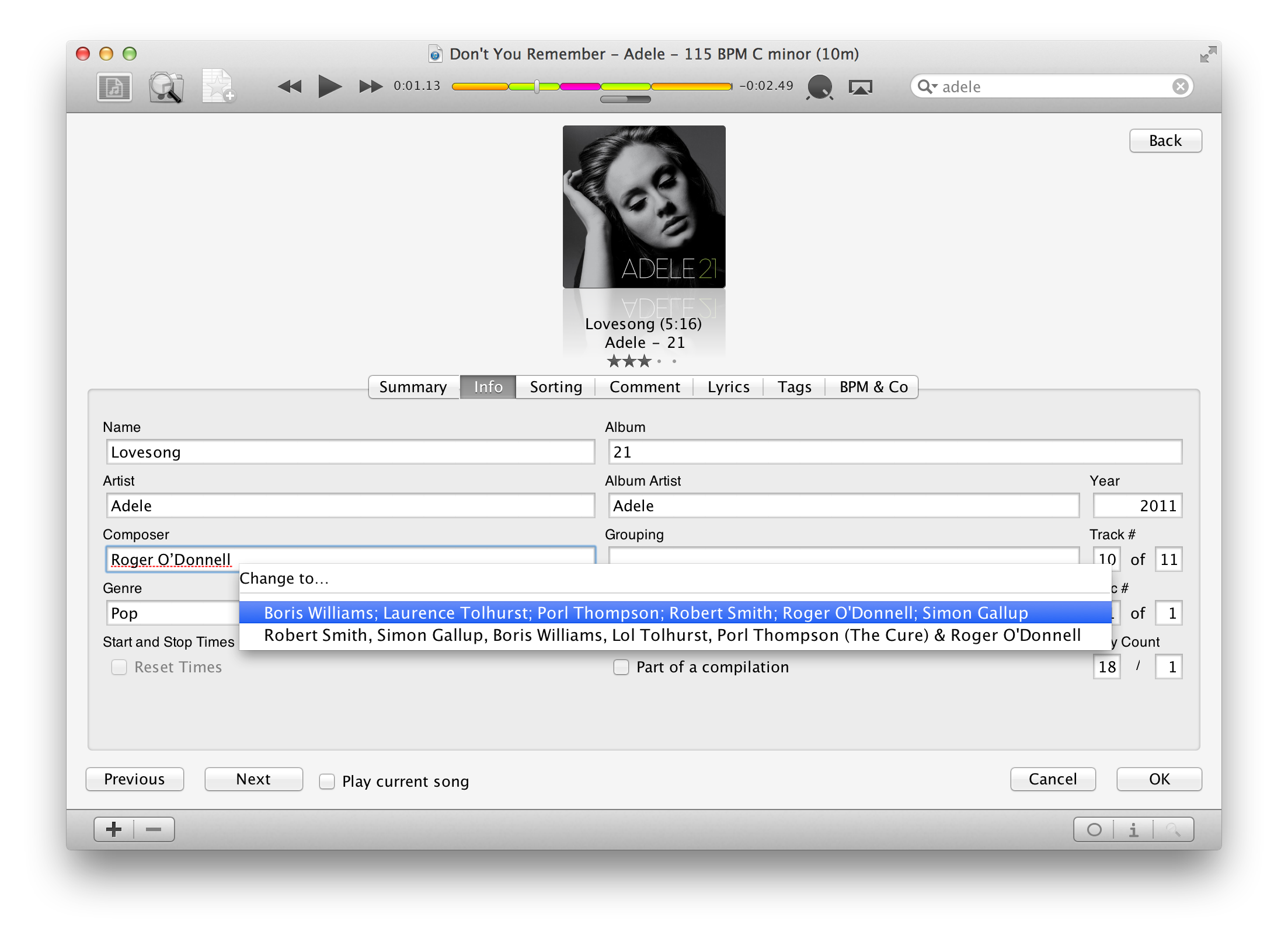 beaTunes metadata auto correction